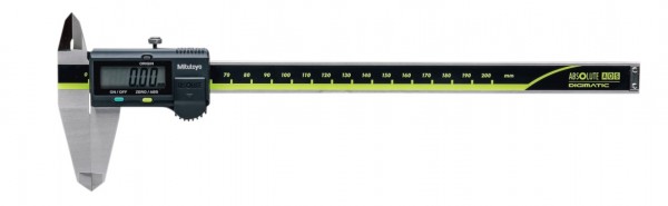 Digitaler Messschieber mit größerem Display von 7 mm, eckiger Tiefenmaßstab, Messspanne 200 mm, Sche