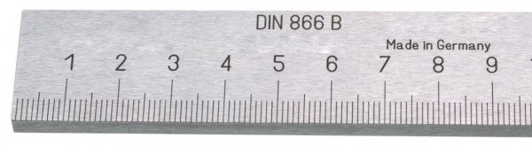 Stahllineal Länge 1000 mm, Form B