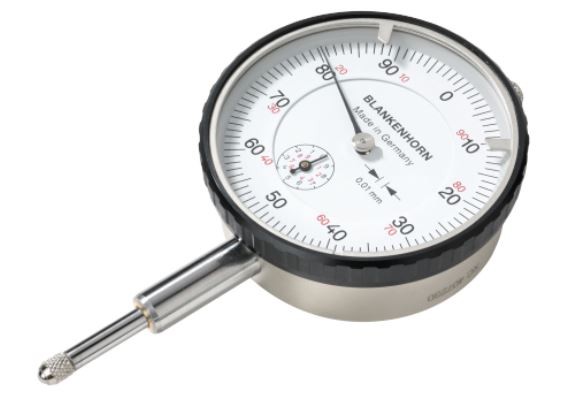 Präzisions-Messuhr, mit robustem Metallgehäuse, Messspanne 10mm, Messkraft 0,7N±10%