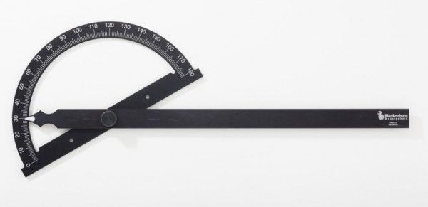 Winkelmesser 0-180°, Größe 200/300mm, 1° Teilung, Aluminum mit Hartcoat Beschichtung