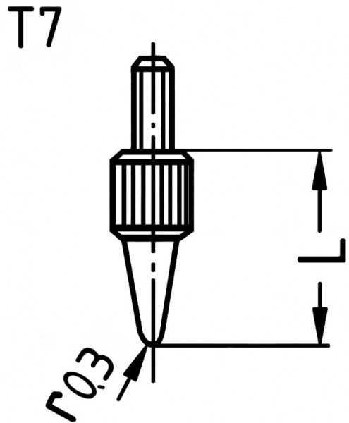 Messeinsatz aus Stahl, Ø40mm, L=8mm, ganz gehärtet und brüniert, für Messuhren und Feinzeiger