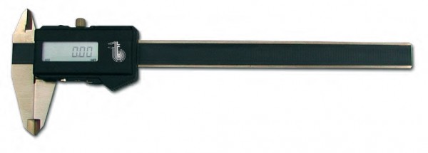 Digital-Messschieber antimagnetisch aus Messing, 150 mm, Schenkellänge 40 mm, Ziffernschritt 0,01 mm