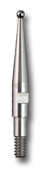 Messeinsatz Gewinde M1,6, Wolframcarbid-Kugel Ø 1mm, Länge 12,3mm