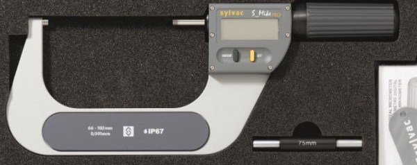 Digitale Bügelmessschraube, wassergeschützt IP67, "Mike Pro" Messbereich 66-102 mm, Proximity