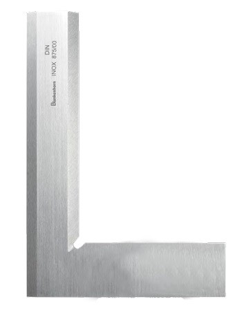 Haarwinkel aus rostfreiem Stahl, Schenkellänge 500 x 330 mm, Schenkelquerschnitt 40 x 10 mm
