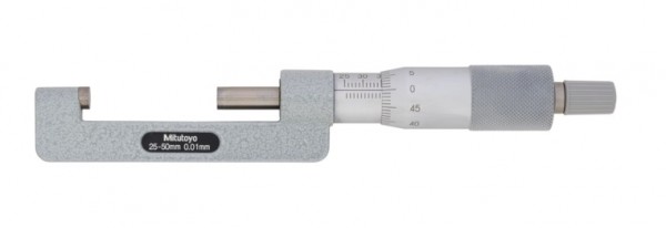 Analoge Bügelmessschraube mit kleinem Bügel für Naben- und Lagerbuchsenmessungen, Messbereich 25-50