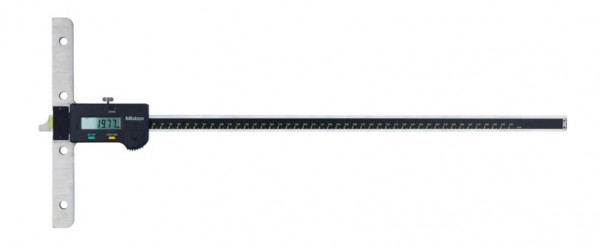 Digitaler Tiefenmessschieber mit gerader Schiene, Messspanne 600 mm, Brückenlänge 250 x 10 mm